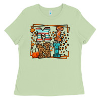 Matcha Fall Autumn Leopard Mini Ladies Tee - LillyAllenDesigns