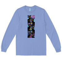Colony Blue Black Cat Halloween Long Sleeve Tee - LillyAllenDesigns