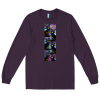 Plum Black Cat Halloween Long Sleeve Tee - LillyAllenDesigns