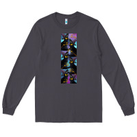 Smoke Black Cat Halloween Long Sleeve Tee - LillyAllenDesigns