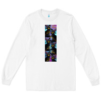 White Black Cat Halloween Long Sleeve Tee - LillyAllenDesigns