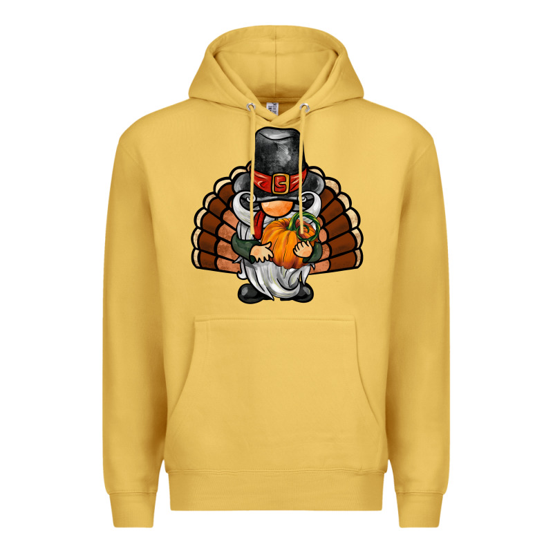 Thanksgiving Turkey Gnome Premium Hoodie by BarkalooDesign | Teevron