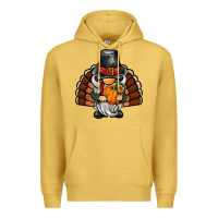 Antique Gold thanksgiving turkey gnome Premium Hoodie - BarkalooDesign