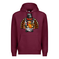 Burgundy thanksgiving turkey gnome Premium Hoodie - BarkalooDesign