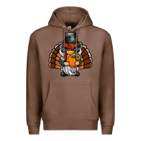 Chestnut thanksgiving turkey gnome Premium Hoodie - BarkalooDesign