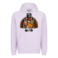 Lilac thanksgiving turkey gnome Premium Hoodie - BarkalooDesign
