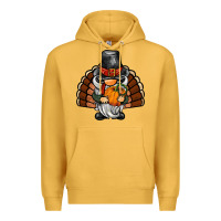 Mustard thanksgiving turkey gnome Premium Hoodie - BarkalooDesign