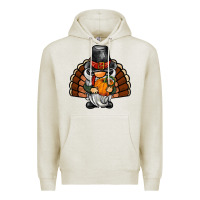 Oatmeal Heather thanksgiving turkey gnome Premium Hoodie - BarkalooDesign