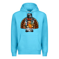 Ocean Blue thanksgiving turkey gnome Premium Hoodie - BarkalooDesign