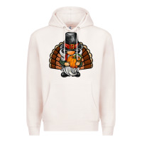 Pale Pink thanksgiving turkey gnome Premium Hoodie - BarkalooDesign