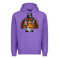 Purple thanksgiving turkey gnome Premium Hoodie - BarkalooDesign