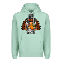 Seafoam thanksgiving turkey gnome Premium Hoodie - BarkalooDesign