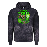 Cloud Black st patrick's day green smile Vintage Hoodie - Artiststas
