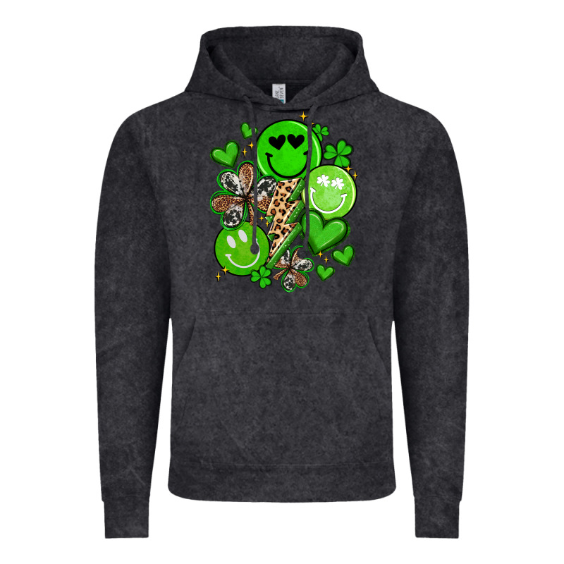 St Patrick's Day Green Smile Vintage Hoodie by Artiststas | Teevron