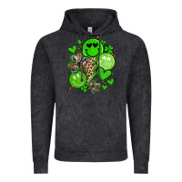 Vintage Black st patrick's day green smile Vintage Hoodie - Artiststas