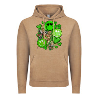 Vintage Coffee st patrick's day green smile Vintage Hoodie - Artiststas