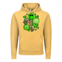 Vintage Mustard st patrick's day green smile Vintage Hoodie - Artiststas
