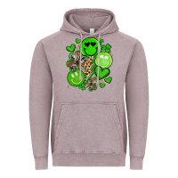 Vintage Zinc st patrick's day green smile Vintage Hoodie - Artiststas
