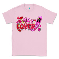 Bubblegum Pink Hey lover flip phone Valentine's Day Classic Tee - FaDigitalArtStudio