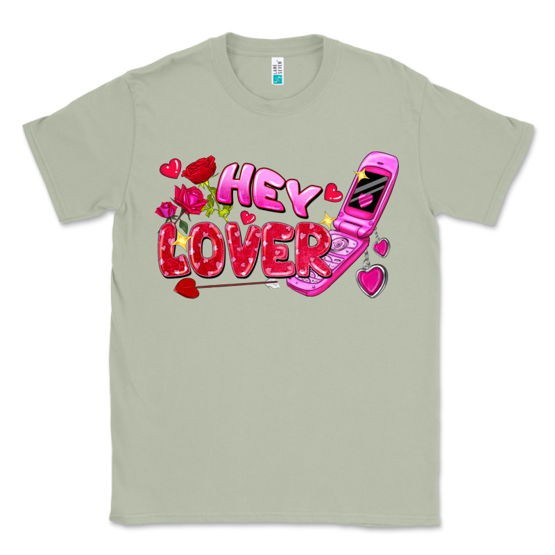 Hey Lover Flip Phone Valentine's Day Classic Tee by FaDigitalArtStudio | Teevron