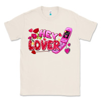 Natural Hey lover flip phone Valentine's Day Classic Tee - FaDigitalArtStudio
