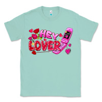 Seafoam Hey lover flip phone Valentine's Day Classic Tee - FaDigitalArtStudio