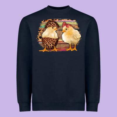 Western Leopard And Serape Chicks Heavyweight Sweatshirt Designed By Jasminsmagicworld