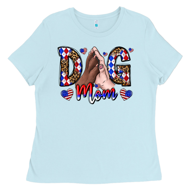 America Dog Mama Ladies Tee by CowhideDigitalArt | Teevron
