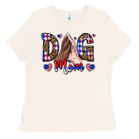 Bone America Dog Mama Ladies Tee - CowhideDigitalArt