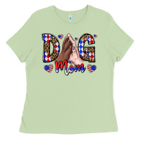 Matcha America Dog Mama Ladies Tee - CowhideDigitalArt