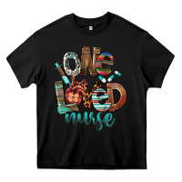 Black One Loved Nurse Heavy Core Tee - FaDigitalArtStudio