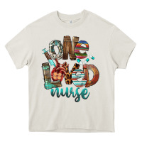 Cream One Loved Nurse Heavy Core Tee - FaDigitalArtStudio