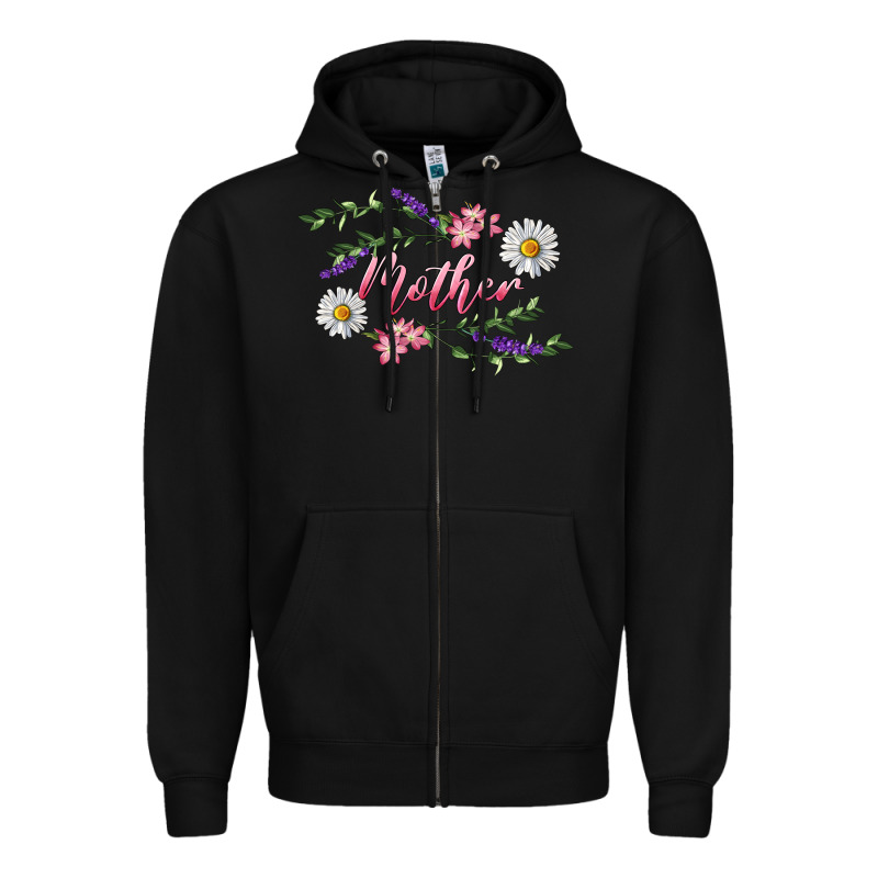 Floral Daisy Mother Zipper Hoodie by RanaPortraitStore | Teevron