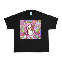 Black Easter Bunny Urban Heavy Tee - CowhideDigitalArt