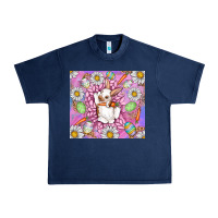 Navy Easter Bunny Urban Heavy Tee - CowhideDigitalArt