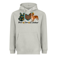 Moon Dust peace love dachshund Heavyweight Hoodie - RanaPortraitStore
