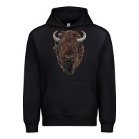 Black american bison Urban Hoodie - RanaPortraitStore