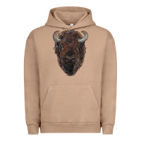 Pigment Burro american bison Urban Hoodie - RanaPortraitStore