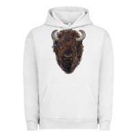 Pigment Lunar Rock american bison Urban Hoodie - RanaPortraitStore