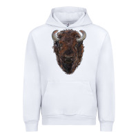 White american bison Urban Hoodie - RanaPortraitStore