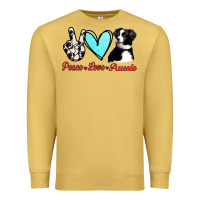 Antique Gold Peace Love Aussie Premium Sweatshirt - Jasminsmagicworld