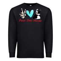 Black Peace Love Aussie Premium Sweatshirt - Jasminsmagicworld