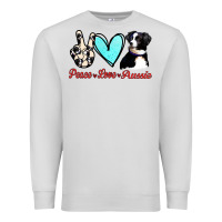 Dove Grey Peace Love Aussie Premium Sweatshirt - Jasminsmagicworld