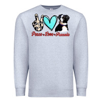 Heather Grey Peace Love Aussie Premium Sweatshirt - Jasminsmagicworld