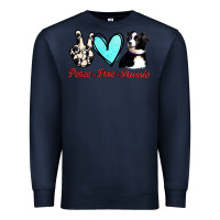 Navy Peace Love Aussie Premium Sweatshirt - Jasminsmagicworld
