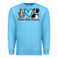 Ocean Blue Peace Love Aussie Premium Sweatshirt - Jasminsmagicworld