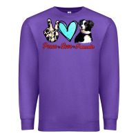 Purple Peace Love Aussie Premium Sweatshirt - Jasminsmagicworld
