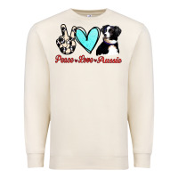 Sandshell Peace Love Aussie Premium Sweatshirt - Jasminsmagicworld