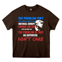 Chocolate Brown criminal dirtbag anti trump Heavy Core Tee - baoMotion