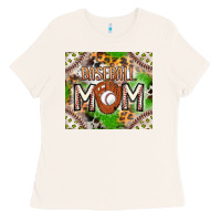 Bone Baseball Mom Ladies Tee - CowhideDigitalArt